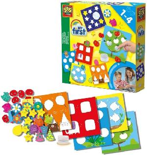 Bekijk leuke cadeautip : SES - My First - Vormen plakken